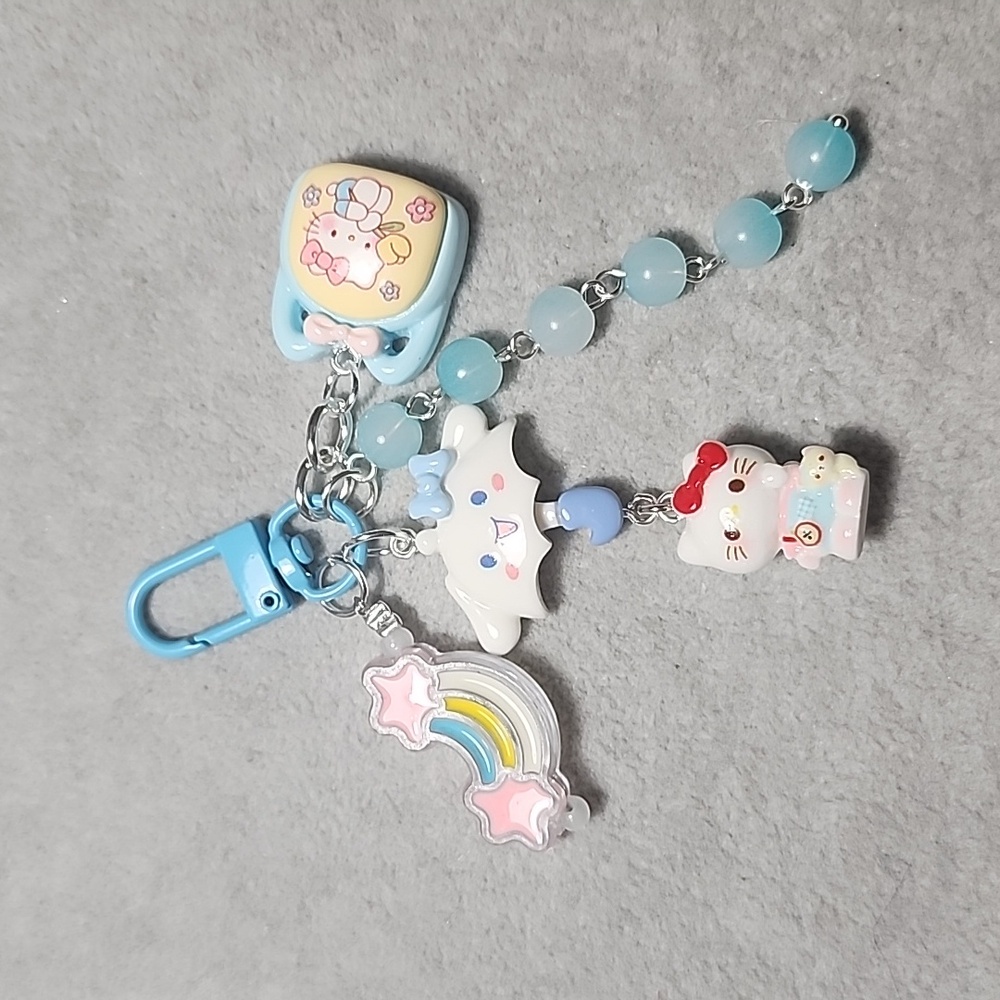 Cute Cinnamoroll Keychain with Charms